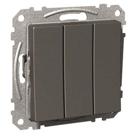 Schneider Electric Exxact Vaihtokytkin antrasiitti 3x1-napainen