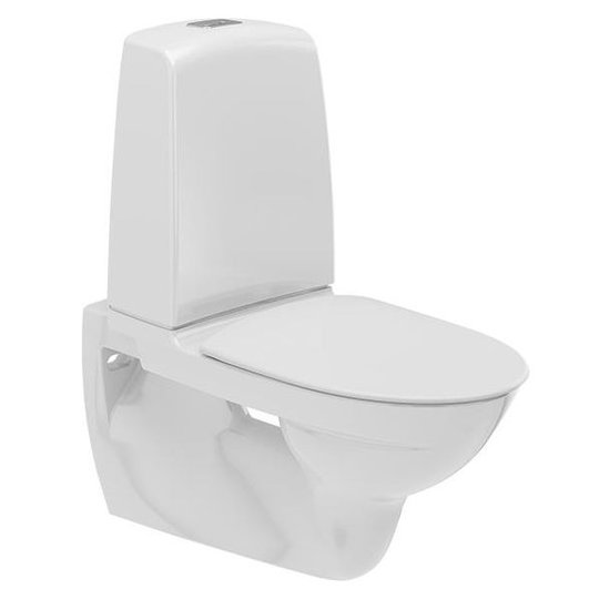 Ifö Spira 629308897 WC-istuin seinäasennus, pehmeä istuinkansi, yksitoiminen huuhtelu