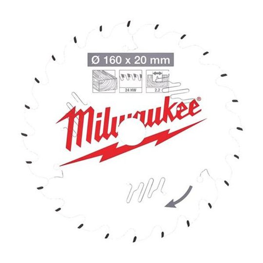 Milwaukee CSB P W Sahanterä 160x2,2x20 mm, 24T