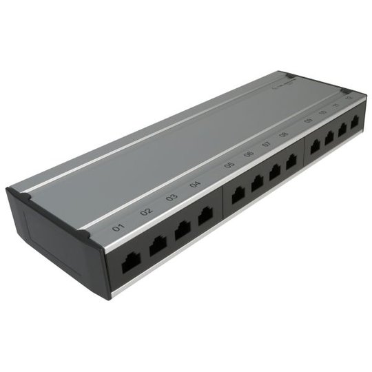 Elko EKO02820 Patchbox seinäkiinnitys, C6 12 porttia