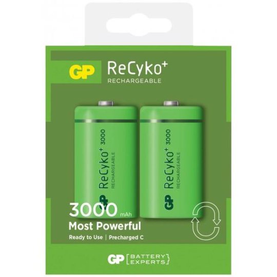 GP Batteries ReCyko C 3000 Ladattavat akkuyksikkö 2 kpl:n pakkaus