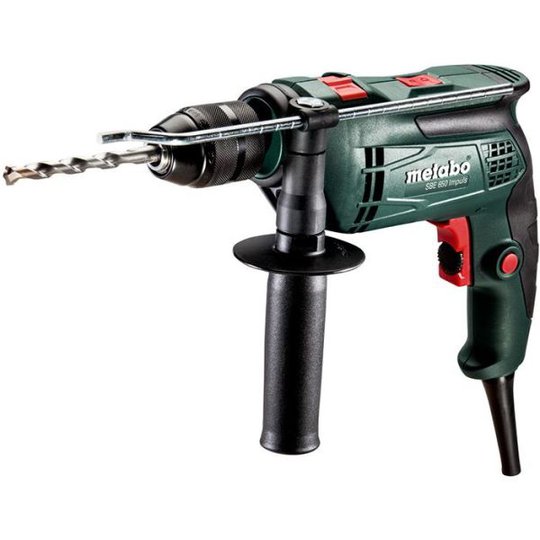 Metabo SBE 650 Impuls Iskuporakone mukana pikaistukka, 650 W