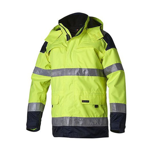Top Swede 126 Talviparka huomioväri, keltainen/laivastonsininen Koko XS