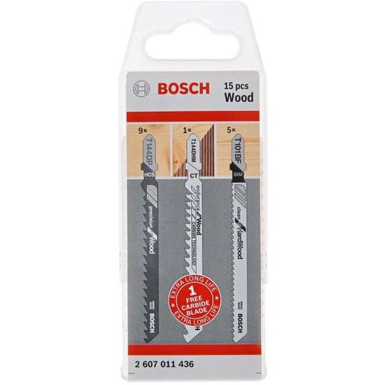 Bosch T 144 DP/T 101 BF Pistosahanterä 15 kpl:n pakkaus