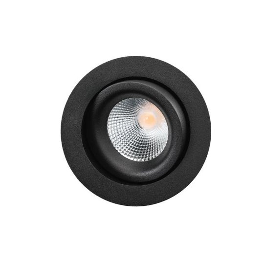 SG Armaturen Junistar Lux Isosafe Downlight-valaisin 7 W, musta 540 lm