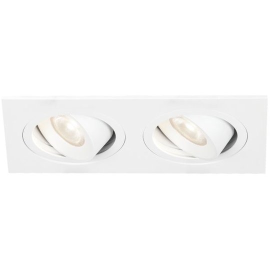 Hide-a-Lite Bright Eye G2 Square II Downlight-valaisin 2x6,8W, valkoinen 3000K