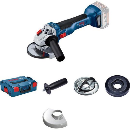 Bosch GWS 18V-10 Kulmahiomakone ilman akkua ja laturia, L-BOXX:ssa
