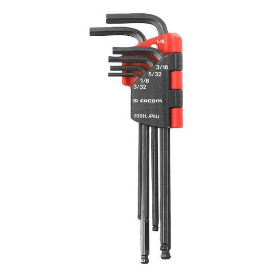 Facom 83SH.JU8 Kuusiokoloavainsarja 3/32"-3/8", 8 kpl Pieni pidike