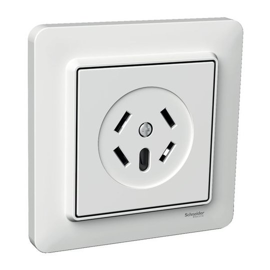 Schneider Electric Exxact Basic Kansallinen puhelinpistorasia 4-napainen, pikaliitin