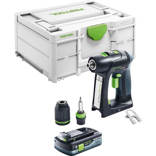 Festool C 18 Basic 4,0 Ruuvinväännin 4,0 Ah akulla