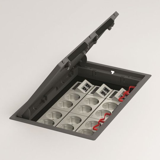 Schneider Electric INS50045 Lattiarasia syvyys 6 mm, harmaa