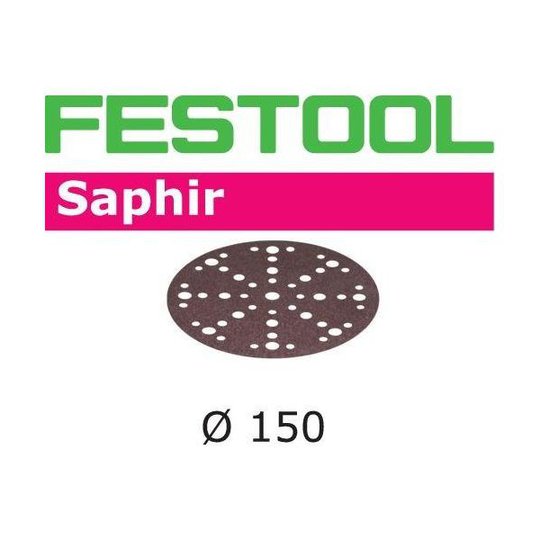 Festool STF D150 SA Hiomapaperi 150mm, 48-reikäinen, 25 kpl P24