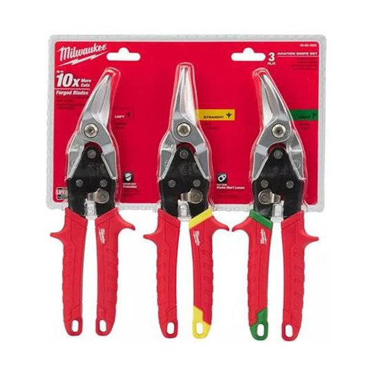 Milwaukee 48224533 Peltisaksisarja 3 kpl