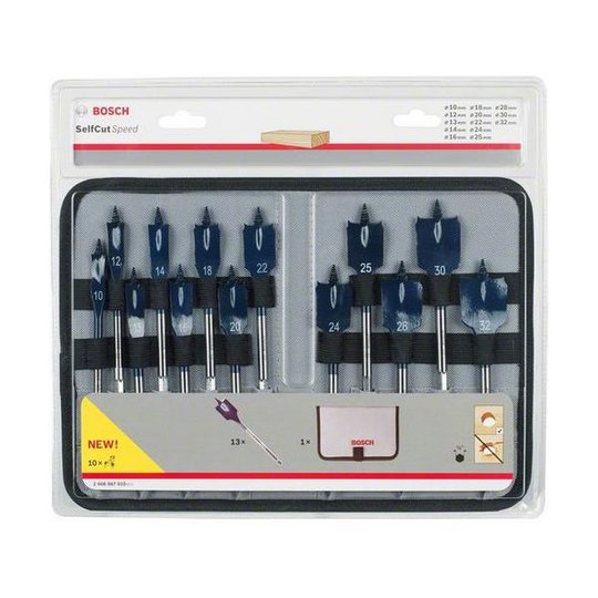 Bosch Self Cut Speed 2608587010 Lattaporanteräsarja 13 osaa