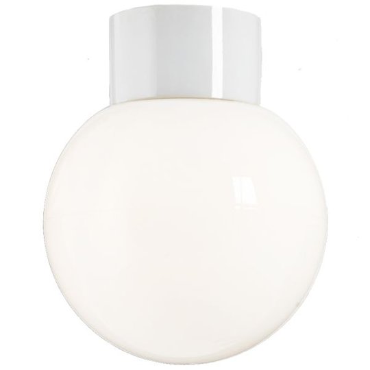 Ifö Electric Classic Glob 180 Kattovalaisin IP54, suora, E27, opaali valkoinen