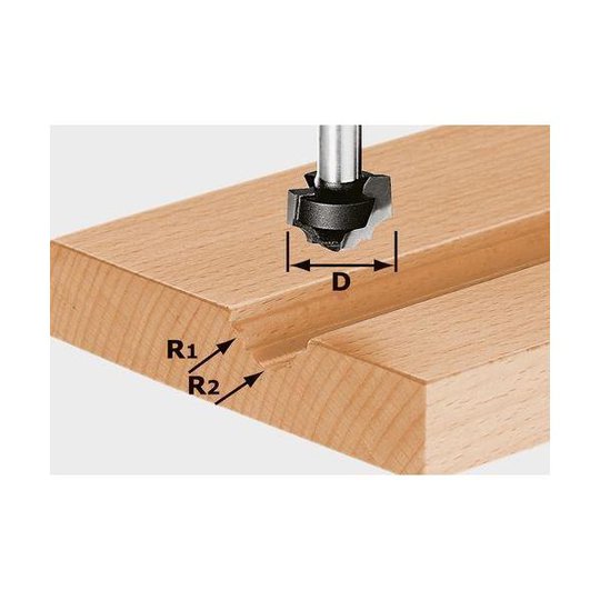 Festool HW S8 D19/R5/R4 Profiilijyrsin kara 8mm