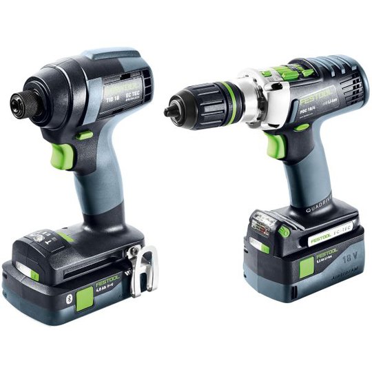 Festool TID18 5,2/4,0 I-Set PDC18 Työkalupaketti sis. 4,0 Ah:n akut ja laturin