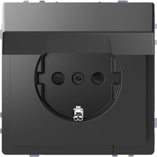 Schneider Electric MTN2310-6034 Seinäpistorasia 1-osainen, maadoitettu, kansi Antrasiitti