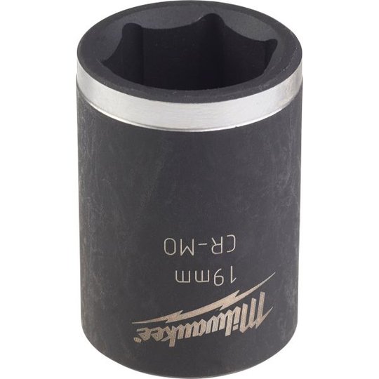 Milwaukee Shockwave Impact Duty Voimahylsy 1/2" kiinnitys, lyhyt 19 mm