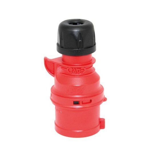 Garo Basic Pistotulppa IP44 5-napainen 16A 6h, punainen