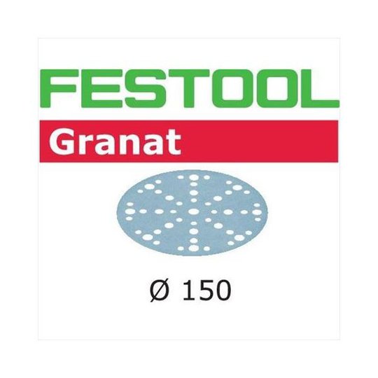 Festool STF D150 GR Hiomapaperi 150mm, 48-reikäinen, 10 kpl P120