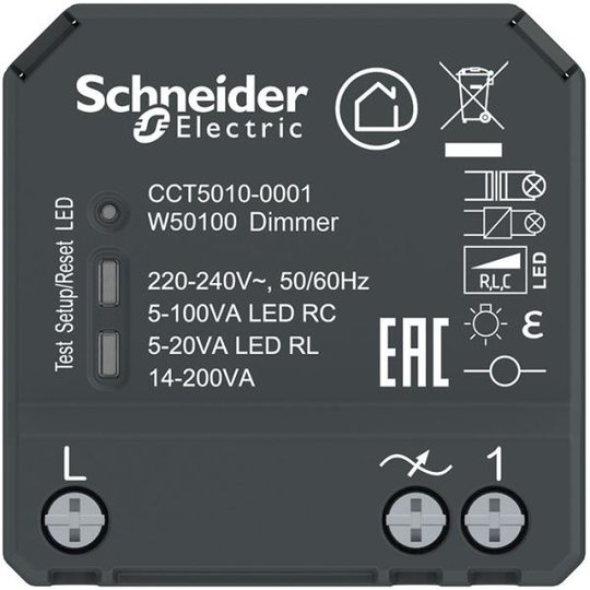 Schneider Electric Exxact Wiser LED Valonsäädin Bluetooth-ohjauksella