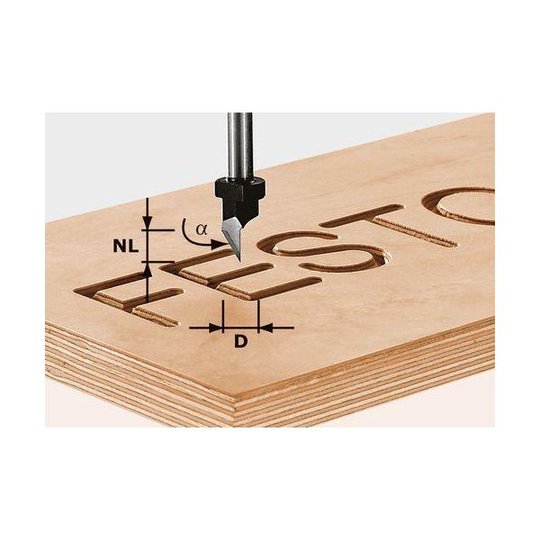Festool HS S8 D11/60° Piirtoterä kara 8mm