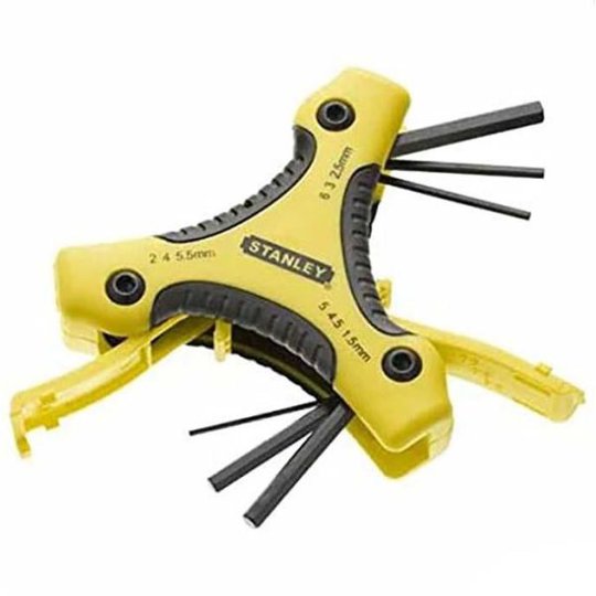 STANLEY 0-95-935 Kuusiokoloavainsarja 9 osaa, 1,5-6 mm