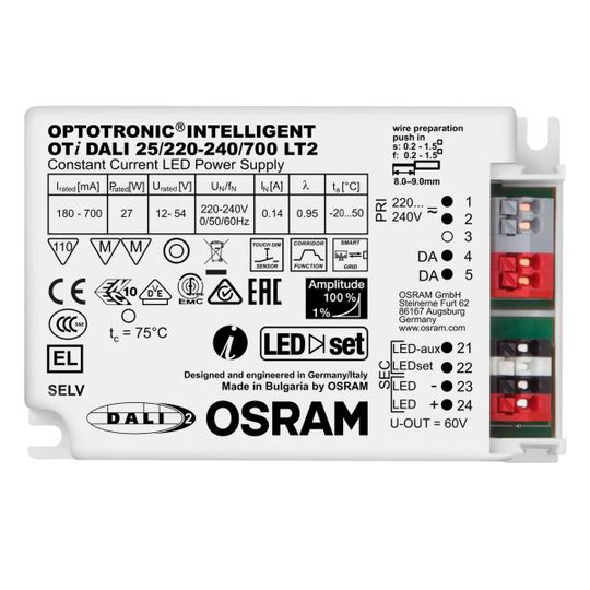 Osram Optotronic Intelligent DALI LED-ohjain 25/220-240/700