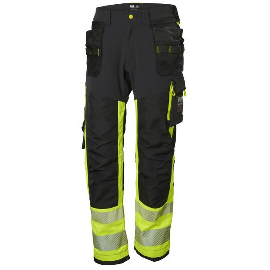 Helly Hansen Workwear ICU Vyötäröhousut huomioväri, musta/keltainen Koko C44