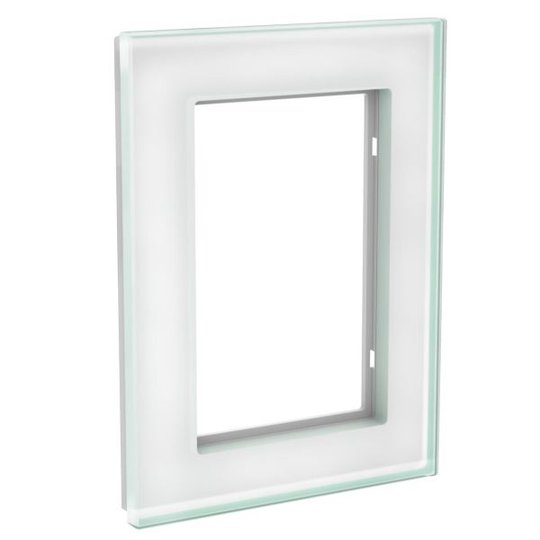 Schneider Electric WDE004034 Peitekehys 2-osainen, lasi, solid, valkoinen