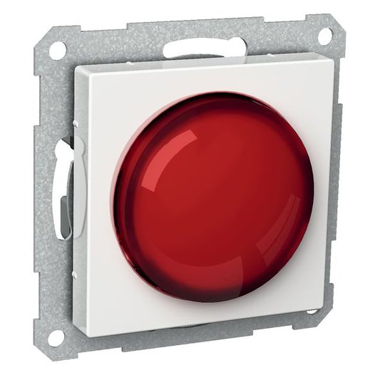 Schneider Electric Exxact Valosignaali E10, valkoinen Punainen linssi