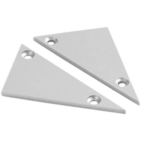 Hide-a-Lite Wedge Päätykappale alumiinia, 2 kpl/pakkaus