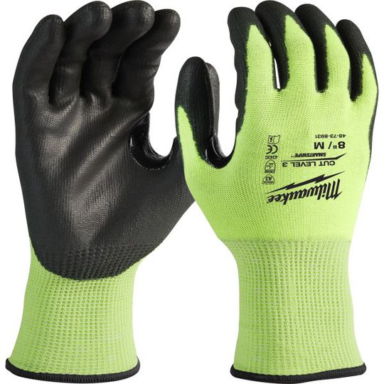 Milwaukee 4932478131 Käsineet HI-VIS, cut level 3 M/8