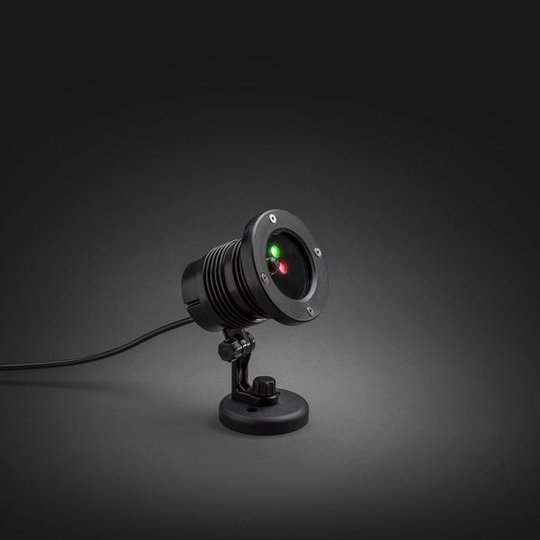 Konstsmide 4530-590 Laserlamppu punainen ja vihreä, LED, ajastin, 12V/IP44