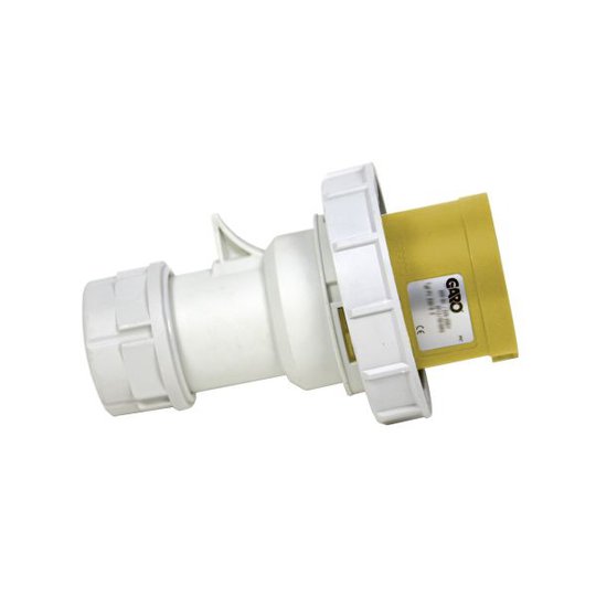 Garo PV 232-4 S Pistotulppa IP67, 3-napainen, 32A 110 V, keltainen, 4 h