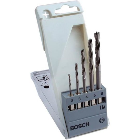 Bosch 2608595525 Poranteräsarja puulle, kuusiokannalla