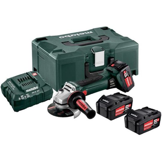 Metabo W 18 LTX 125 Quick Set Kulmahiomakone sis. laukku, 4,0 Ah akut ja laturin