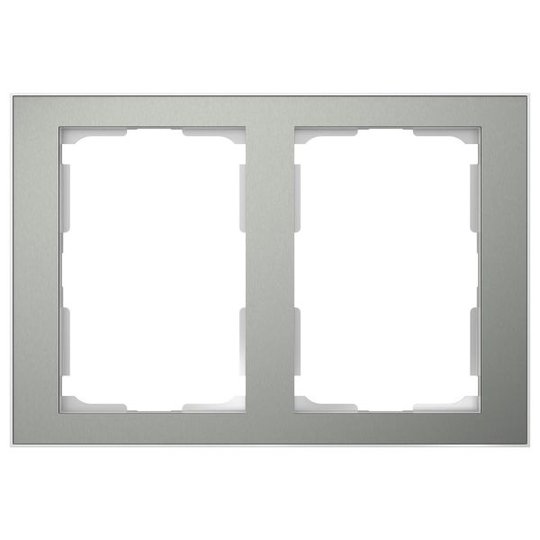 Elko EKO06181 Yhdistelmäkehys sininen metalli/alumiini, 1 ½ lokeroa 2 x 1½ lokeroa