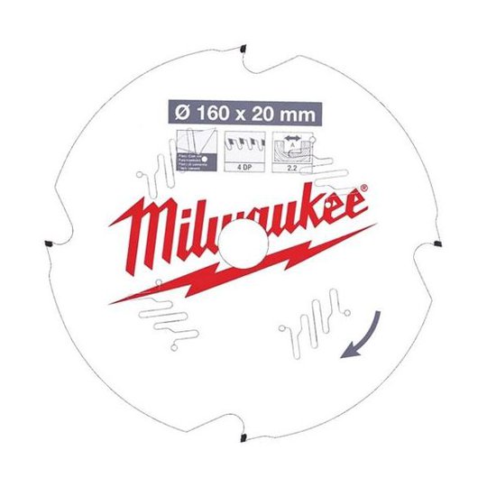 Milwaukee CSB P FC Sahanterä 160x2,2x20 mm, 4T