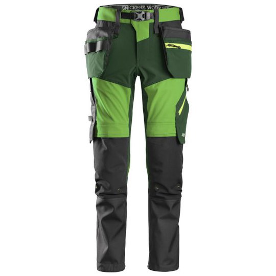 Snickers 6940 FlexiWork Softshellhousut vihreä C44