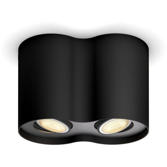Philips Hue Pillar Kohdevalaisin kaksiosainen, 5,5W LED, GU10 Musta