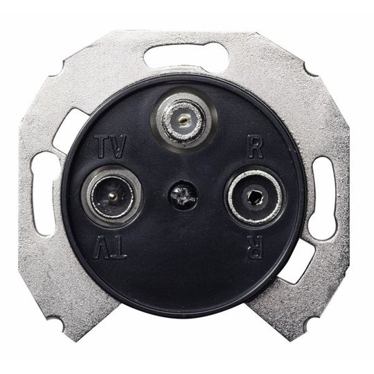 Schneider Electric WDE011748 Antennipistorasia sisältää keskiölevyn 2 dB, musta