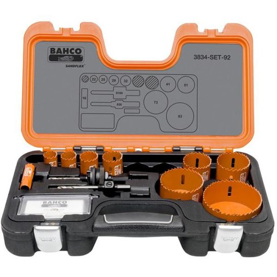Bahco 3834-SET-92 Reikäsahasarja