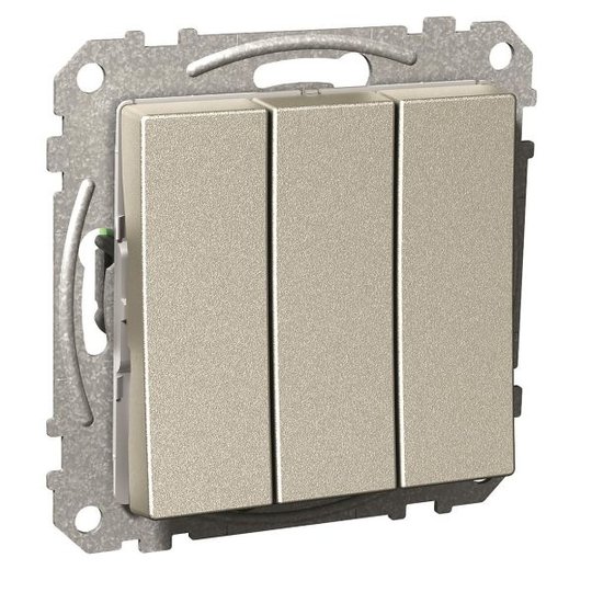 Schneider Electric Exxact Vaihtokytkin 250 V, nelikulmainen vipukytkin 3-napainen erotin