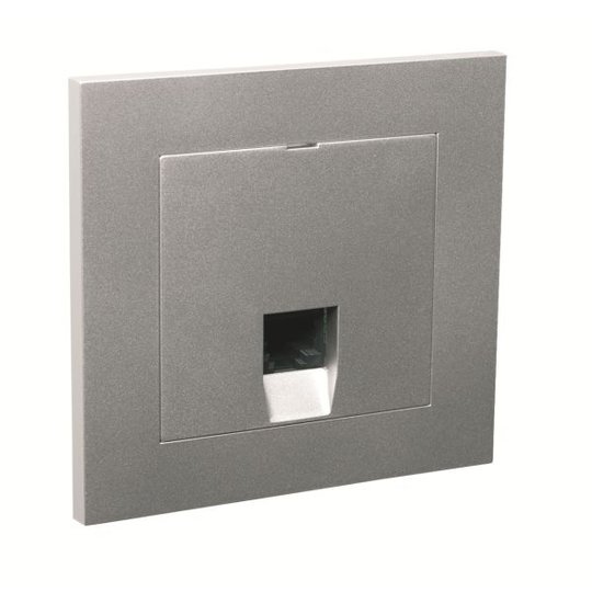 Elko EKO04818 Modulaarinen pistorasia RJ45-lähtö, alumiini 1 liitäntä