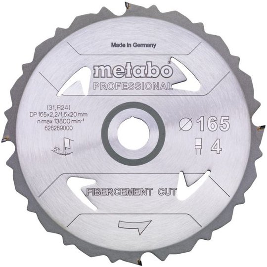 Metabo 628287000 Sahanterä 160x20 mm, 4T