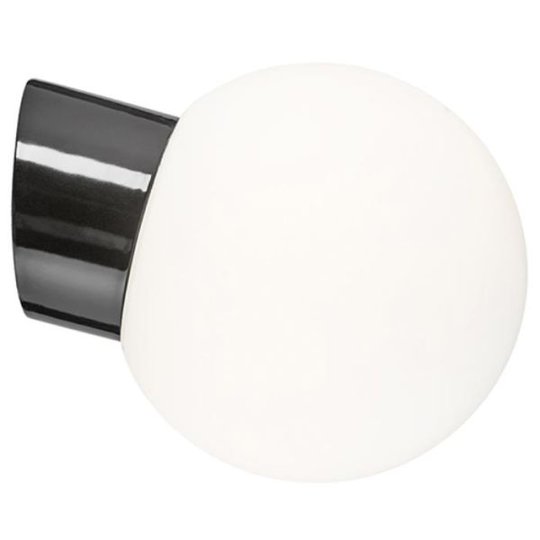 Ifö Electric 6045-800-16 Seinävalaisin matta, viisto, IP54, LED Musta