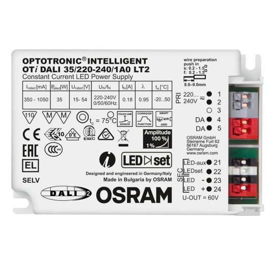 Osram Optotronic Intelligent DALI LED-ohjain 35/220-240/1A0