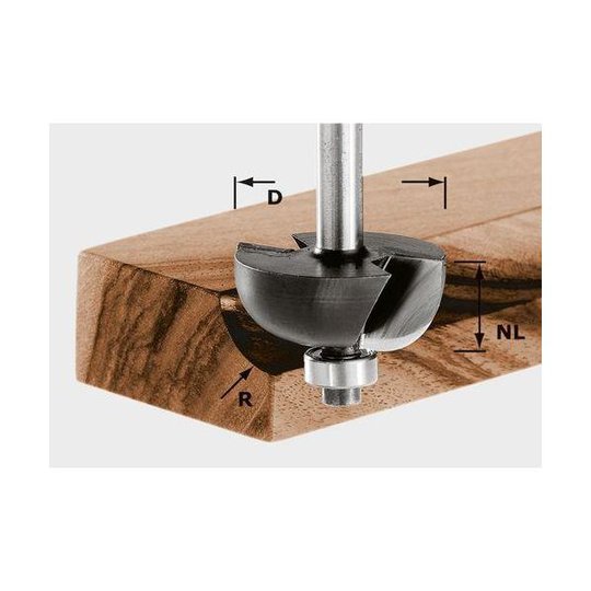 Festool HW S8 D38,1/R12,7 KL Kourujyrsinterä kara 8mm